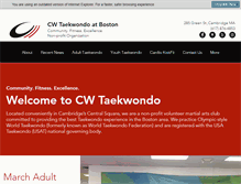 Tablet Screenshot of cwtkd.com